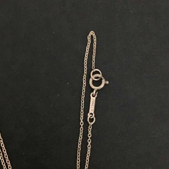 TIFFANY&CO. Silver 925 Elsa Peretti Eternal Circle Pendant Necklace /1E4201